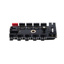 SATA Fan Hub 4pin PWM Hub PC Fan Large 4P Power Supply Splitter Adapter W6J7