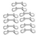 10pcs Boat Sailing Double End Snap Hook Trigger Clips Key Holder 9 x 2cm