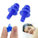 1 Pair Silicone Ear Plugs Anti Noise Snore Earplugs Soft For Study Sleep Travel