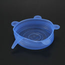 6pcs Silicone Stretch Lids Fresh Food Wraps Bowl Cup Pot Cover Seal Reusabl R8N4