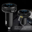 Bluetooth 4.2 car kit FM transmitter wireless radio adapterTF Slot USB charge BX