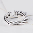 Elegant Knitting Twist Open Rings Wedding Jewelry For Women-It Can Be adjus