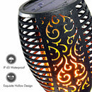 5W Solar Powered 96 LED Fire Flickering Landscape Lamp Garden Path Blaze Light