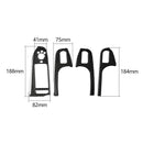 4PCS Carbon Fiber Door Window Switch Button Cover Trim Fit for Audi A4L A5