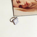 Geometric Big Finger Ring Boho Ethnic Women Hippie Ring Square