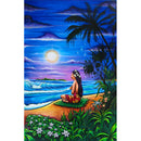 Moon and Woman Round Diamond DIY Picture Full Drill Painting Kit 5D Craft