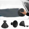Cone Shaped Scrape Windshield Ice Scraper Funnel Remover (Black 14.5cm)