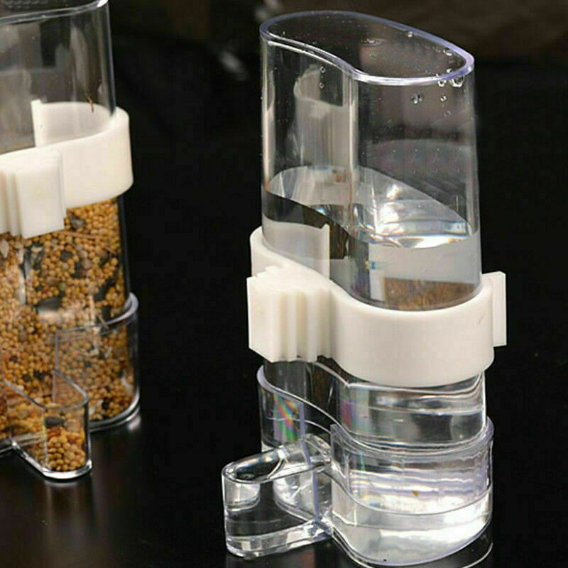 Water Feeder Cockatiel Food D.AU 200m Pet Bird Parrot Acrylic Automatic AU O9E6