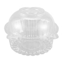 50 x Single Plastic Clear Cupcake Holder / Cake Container Dome Muffin Carri
