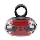 Bicycle 9 Red LED Flashlight 6 Modes Rear Lamp w Bracket
