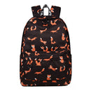 Cute Animal Fox Printing School Backpacks Waterproof Women Bag Laptop Backp