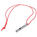 1pc Ultralight Titanium Whistle with Cord Portable Emergency Camping Whistle J3C