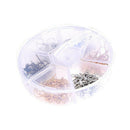 120 Pieces/Box Earring Hooks Ear Wires Fish Hook with Storage Case Z7Q9