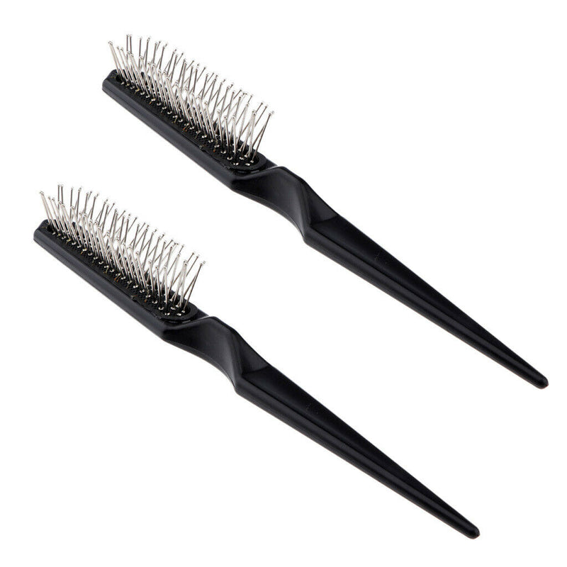 2pcs Hair Comb Brush, Cushion Base and Anti-static Stainless Steel Teeth