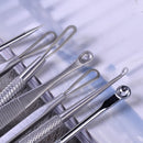 Hot 7Pcs Blackhead Pimple Blemish Comedone Acne Extractor Remover Tools Set Kit