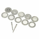10pcs 30mm Diamond Cut Off Disc Wheel Rotary Tool w/ Arbor D4D6