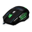 5500 DPI 7 Button LED Optical USB Wired Gaming Mouse Mice For Pro Gamer Freeship