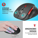 2.4Ghz Wireless Mouse Ergonomic Mice 6 Buttons 2400Dpi 4 Adjustment Levels