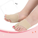 2pcs Bunion Protector Toe Straightener Hallux Valgus Corrector (L)(Beige)