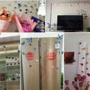 12pcs PVC Butterfly Wall Stickers Wedding Party Butterflies  Deco Green A