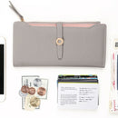 Lovely Leather Long Women Wallet Fashion Girls Change Clasp Purse Money Coi