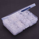 1666 Pieces Clear Plastic Rubber Silicone Bullet Clutch Earring Safety Backs