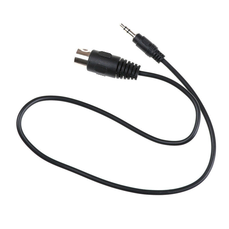 1x DIN 5 Pin Din MIDI Male Plug To 3.5mm Male Stereo Jack Audio Cable 50cm0.5mTO