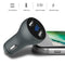 GS-C0065 5V 4.8A 2 USB Car Charger Digital Display Durable Mobile Power Adapter