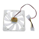 LED Light CPU Cooling Fan Computer PC Clear Case Quad 12CM Heatsink Red