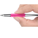 Eyelash eyebrow hair lady make up removal slanted stainless steel tweezer tool Z
