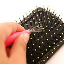 Hair Brush Comb Cleaner Embedded Beauty Tool Plastic Cleaning Removable Handle