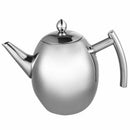 1L Durable Stainless Steel Teapot Coffee Pot Kettle With Filter Large Capac