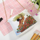 DIY Swan Special Shaped Diamond Painting Women Leather Chain Crossbody Bags