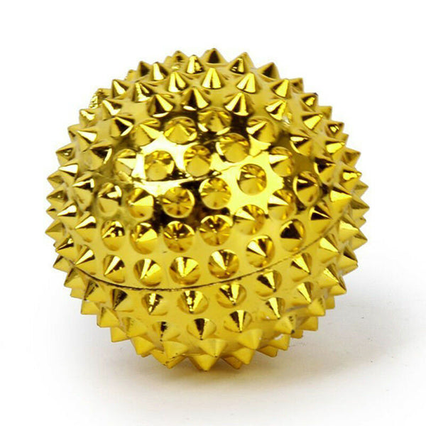 1 pair Small golden imam palm massage beads 32mm D1M2