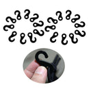 20 Pcs Plastic Shock Bungee Cord Karabiner Hook Elastic Cord Rope End Buckle
