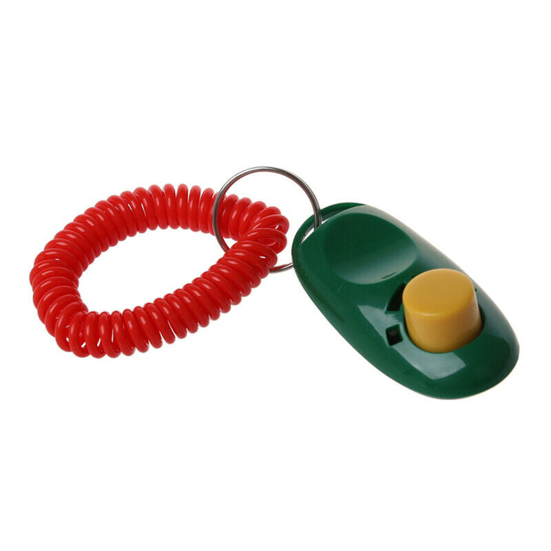 Dogs Puppy Cat Pet Click Clicker Training Trainer Teaching Obedience Wrist SD3X7