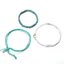 Natural Stone Bead Women's Beaded 3 Set Bracelet, Turquoise Jewelry Gift Be Q4Y4