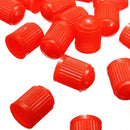 100pcs Plastic Valve Caps Tire Cap Valve Cover for Car Motorcycle red