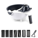 Magic Rotate Vegetable Cutter with Drain Basket Multi-Functional Kitchen Ve