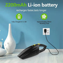 Rechargeable Cordless Handheld Vacuum, Powerful Car Hand Vacuum Cleaner, 22