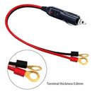 1Ft Car Male Cigarette Lighter Male Plug Adapter To Battery Ring Terminal H G6G4