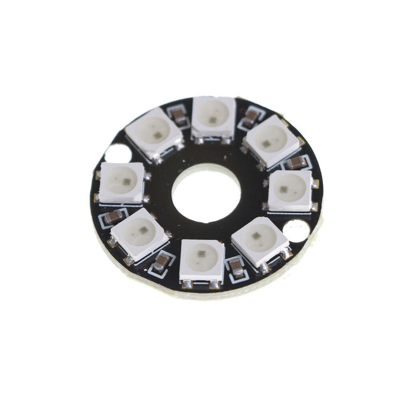 8-Bit WS2812 5050 RGB LED Lamp Panel Round Ring LED Driver Development Board .AU