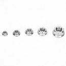 70pcs Stainless Steel M8\M6 \M5\M4\M3 Hex Flange Lock Nut Sliver
