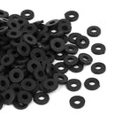 M2 x 5mm x 1mm Nylon Flat Insulating Washers Gaskets Spacers Black 200PCS