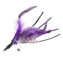 Cat Pet Toys Cat Telescopic Rod Stick with 5pcs Feather Replacement Heads