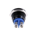 1PC 19mm waterproof black momentary metal push button reset switch high h %x
