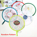 1pc Cute Portable Fans Foldable Small Round Hand Fan Cooling Pocket Color Random
