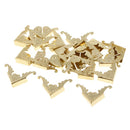 20Pcs Metal Book Scrapbooking Photo Album Menu Corners Protectors,Golden