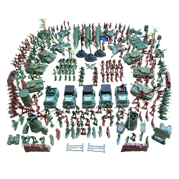 307 Pieces Army Base Set 4cm Soldiers & Assorted Accessories Military Toys