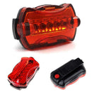 5 LED Bike Bicycle Safety Warning Tail Rear Lamp Battery New Light Us S3S3 A4G4